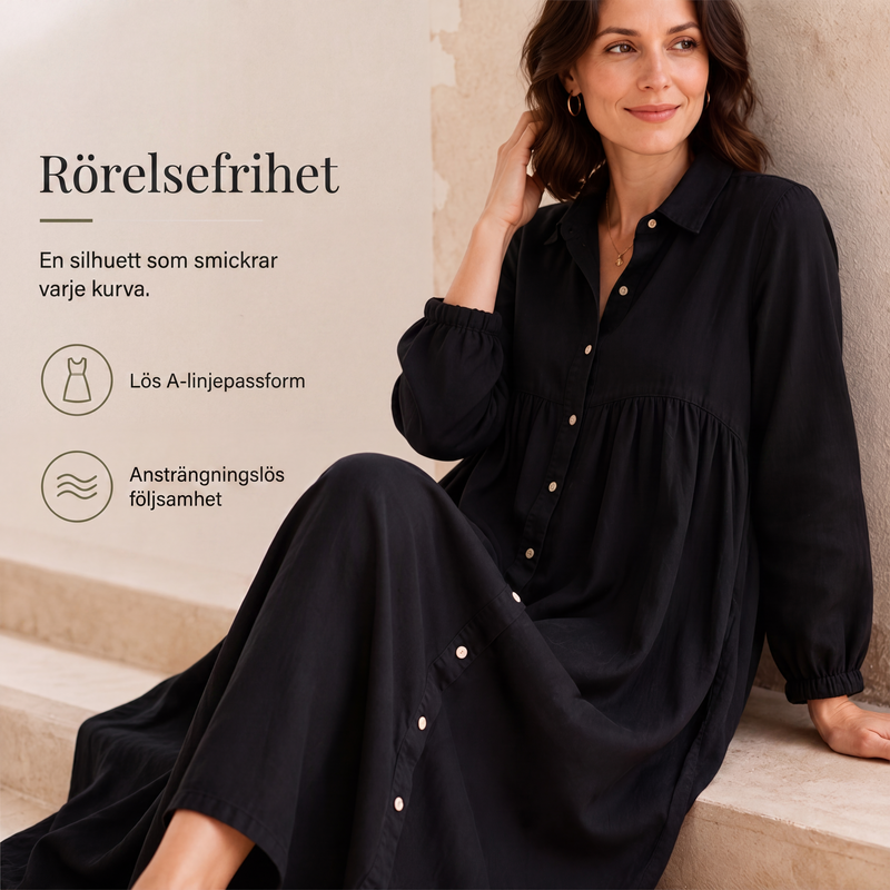 💰 Halva priset! 👗 Maxiklänning med enkel och bekväm passform – mjukt fallande tyg, lätt att bära hela dagen.✨