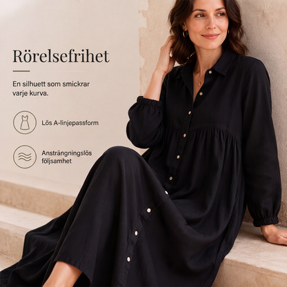 💰 Halva priset! 👗 Maxiklänning med enkel och bekväm passform – mjukt fallande tyg, lätt att bära hela dagen.✨