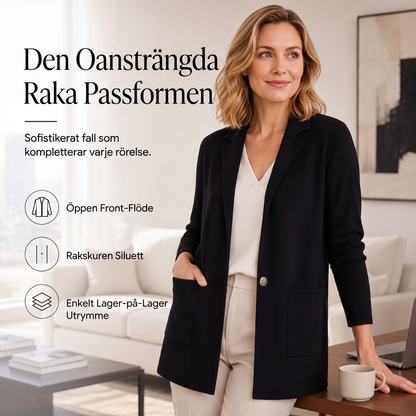 💰 Halva priset! 🧥 Stickad kofta med mjuk slagkrage, passar till vardag och fest. ✨