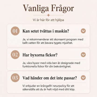 Set med axelbandslös tröja och byxor för kvinnor