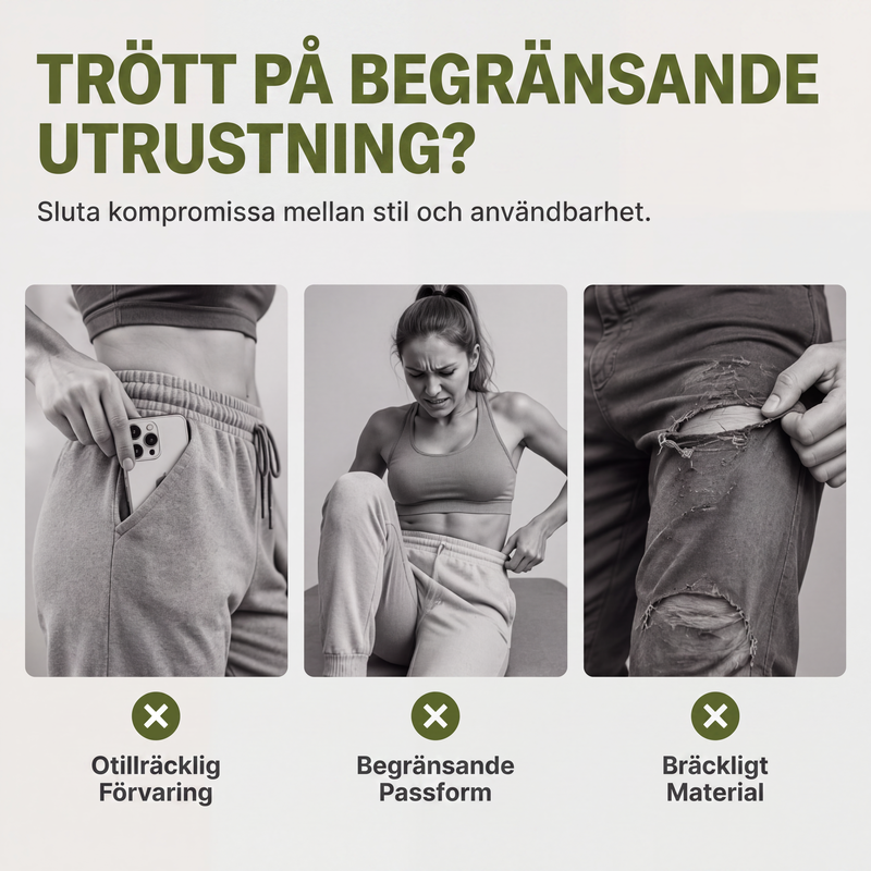 Bästsäljare🔥 👖 Cargo joggers med multifickor – stretchig komfort för urban livsstil