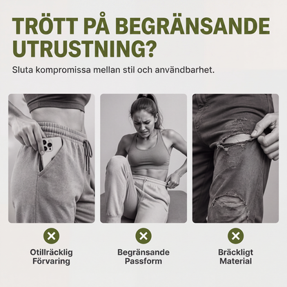 Bästsäljare🔥 👖 Cargo joggers med multifickor – stretchig komfort för urban livsstil