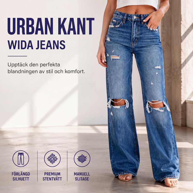 👖Chica jeans med hög midja och revor för kvinnor