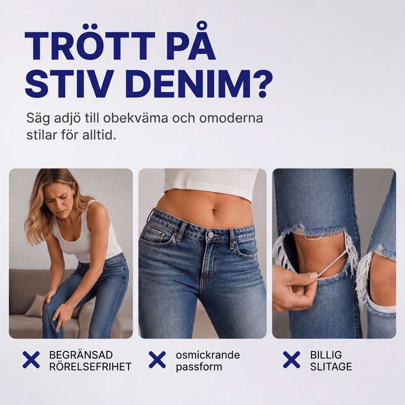 👖Chica jeans med hög midja och revor för kvinnor