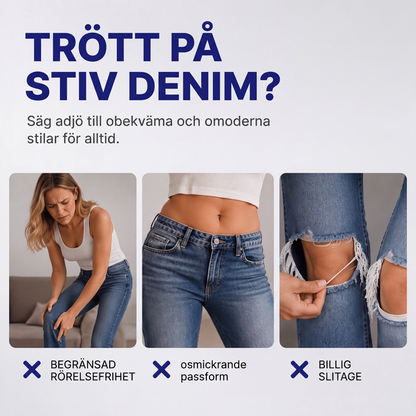 👖Chica jeans med hög midja och revor för kvinnor