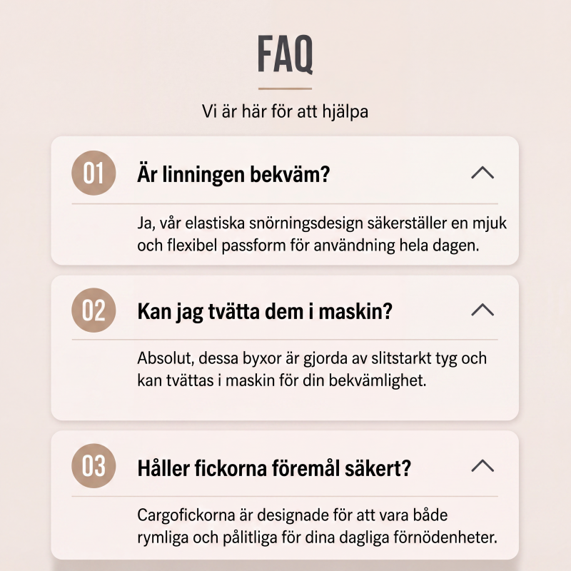 Kvinnors lediga cargobyxor med dragsko
