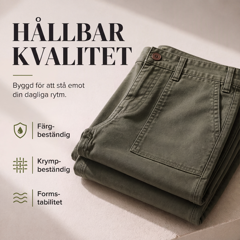 👖Lediga cargobyxor för kvinnor med raka ben