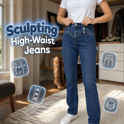 Att forma jeans med hög midja