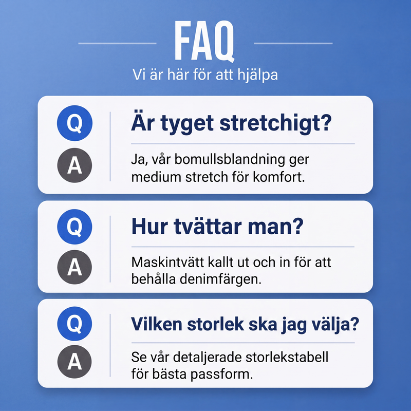 Smalpassade jeansjoggers för män med elastisk midja