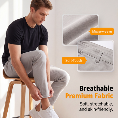 ✨ Moderna slim-fit-byxor i stretch för män – elegant passform och komfort hela dagen