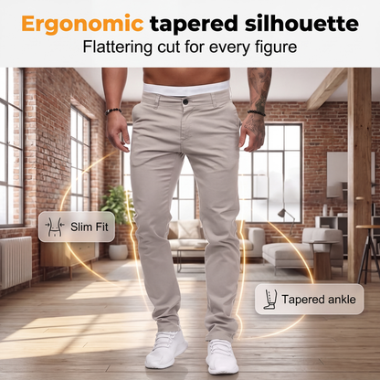 ✨ Moderna slim-fit-byxor i stretch för män – elegant passform och komfort hela dagen