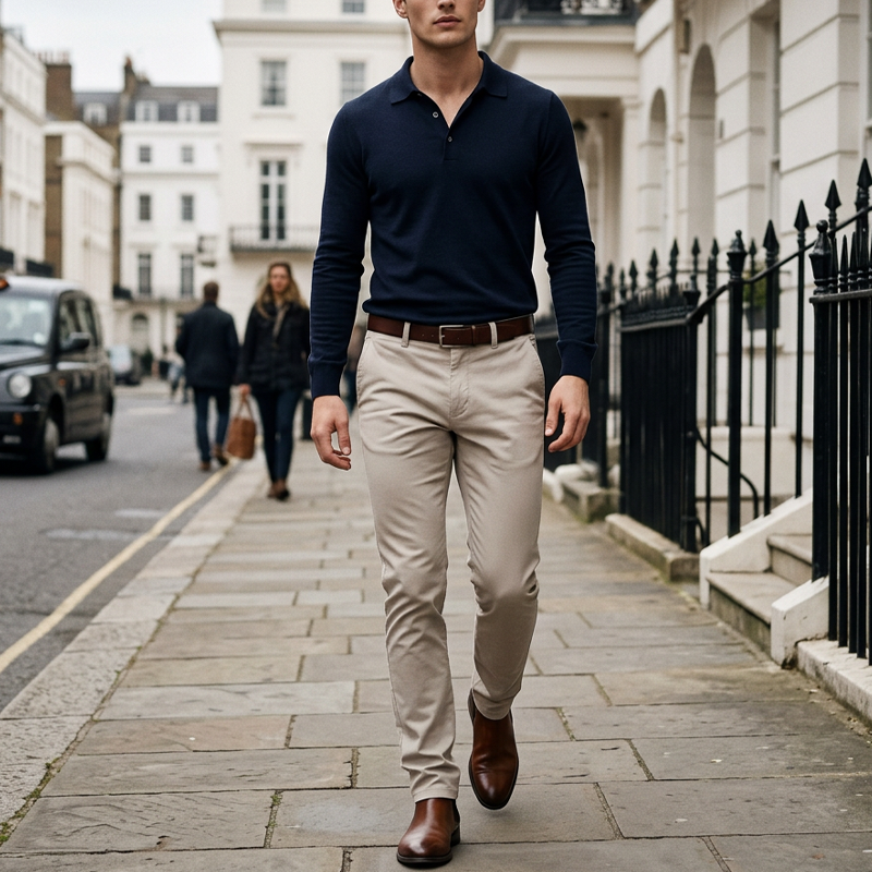 ✨ Moderna slim-fit-byxor i stretch för män – elegant passform och komfort hela dagen