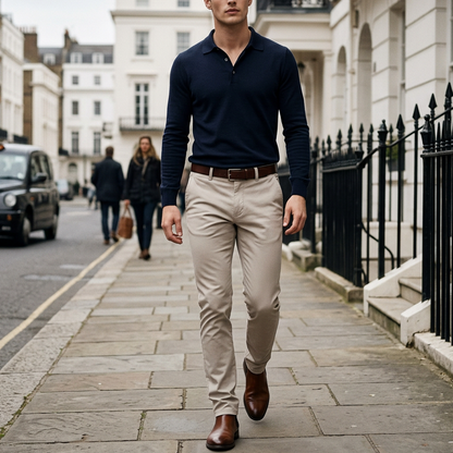✨ Moderna slim-fit-byxor i stretch för män – elegant passform och komfort hela dagen