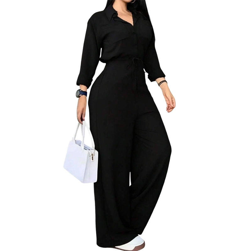 Jumpsuit för kvinnor som framhäver midjan