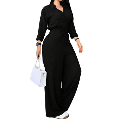 Jumpsuit för kvinnor som framhäver midjan
