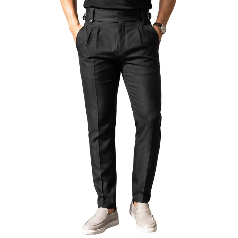 Klassiska slim fit fritidsbyxor för män
