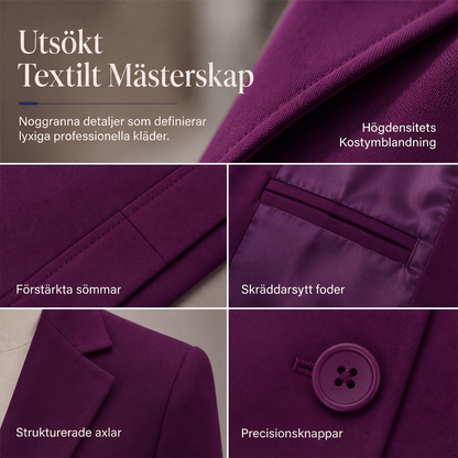 Kvinnors 3-delad affärskostymset