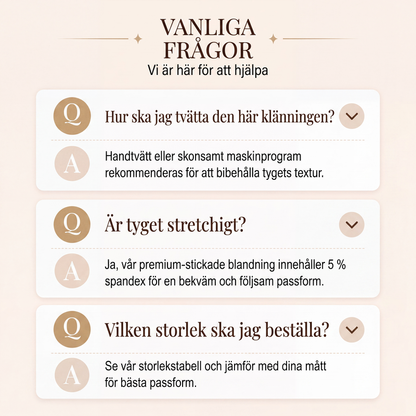 Damstickad klänning med lanternärmar och V-ringning