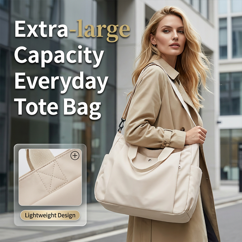 🔥 50 % RABATT 👜 Rymlig damväska – Praktisk stor väska med elegant utseende ✨