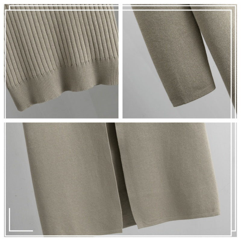 Höst Ärmlös Väst ＆ Cardigan ＆ Byxor 3-delat set