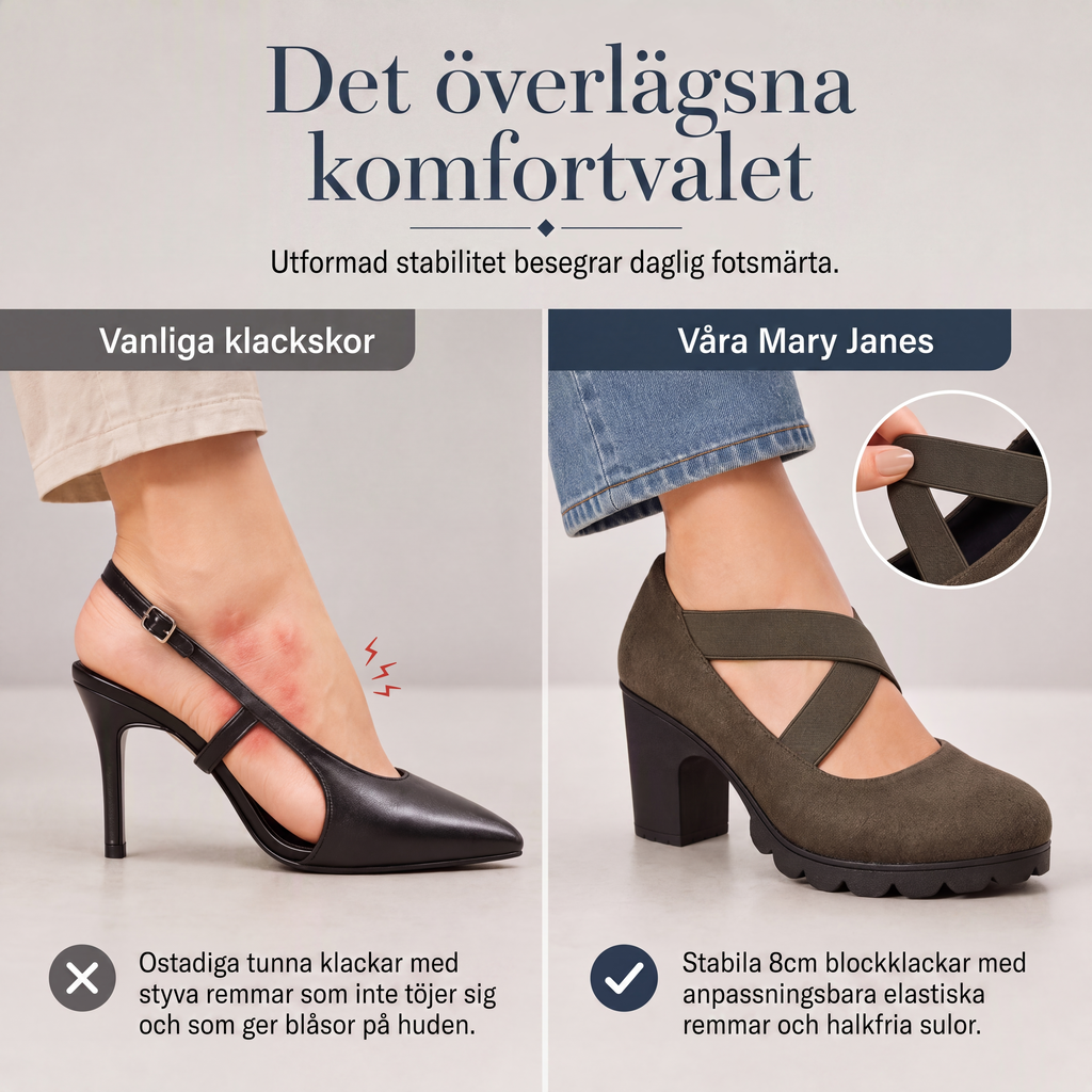 Nya ankomster📦 👠 Korsremsskor med rund tå – snygga och halksäkra