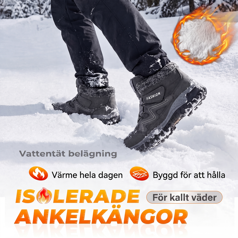 ❄️Komfortabla Vinterkängor – Varma och Stabilt Grepp för Vinterpromenader