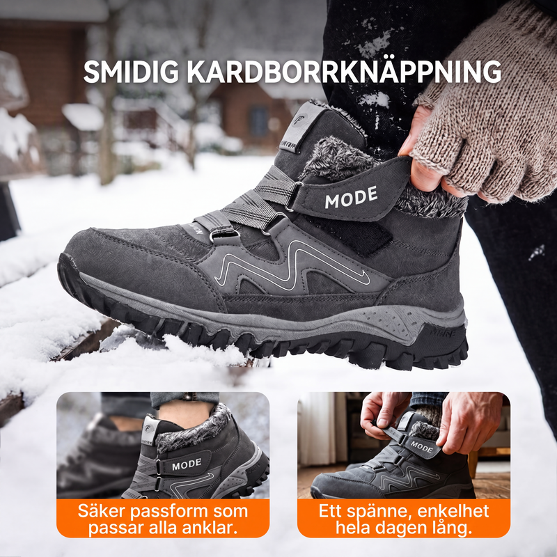 ❄️Komfortabla Vinterkängor – Varma och Stabilt Grepp för Vinterpromenader