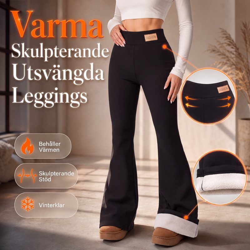 👖 50 % RABATT UNDER BEGRÄNSAD TID! ✨Flare-leggings för damer med plyschfoder