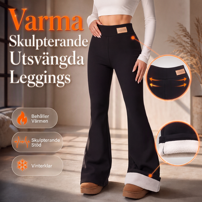 👖 50 % RABATT UNDER BEGRÄNSAD TID! ✨Flare-leggings för damer med plyschfoder