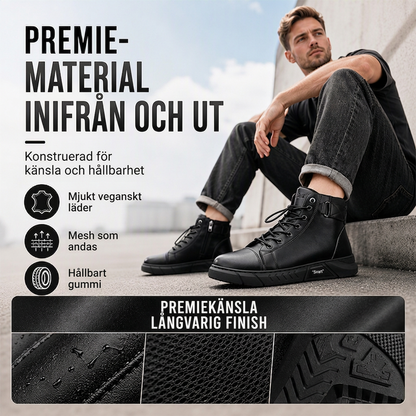 🍂Nya höstnyheter|Herr Vattentäta Boots i Läder – Robust Höst- och Vintersko