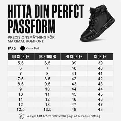 🍂Nya höstnyheter|Herr Vattentäta Boots i Läder – Robust Höst- och Vintersko
