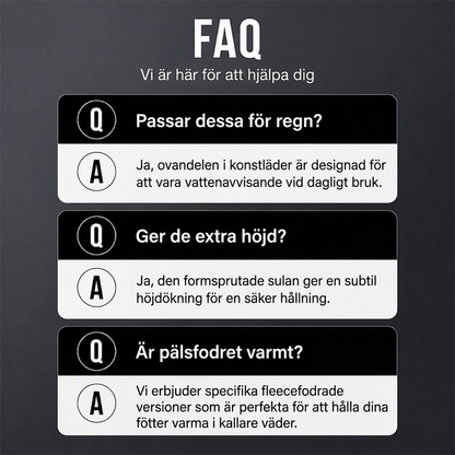 🍂Nya höstnyheter|Herr Vattentäta Boots i Läder – Robust Höst- och Vintersko