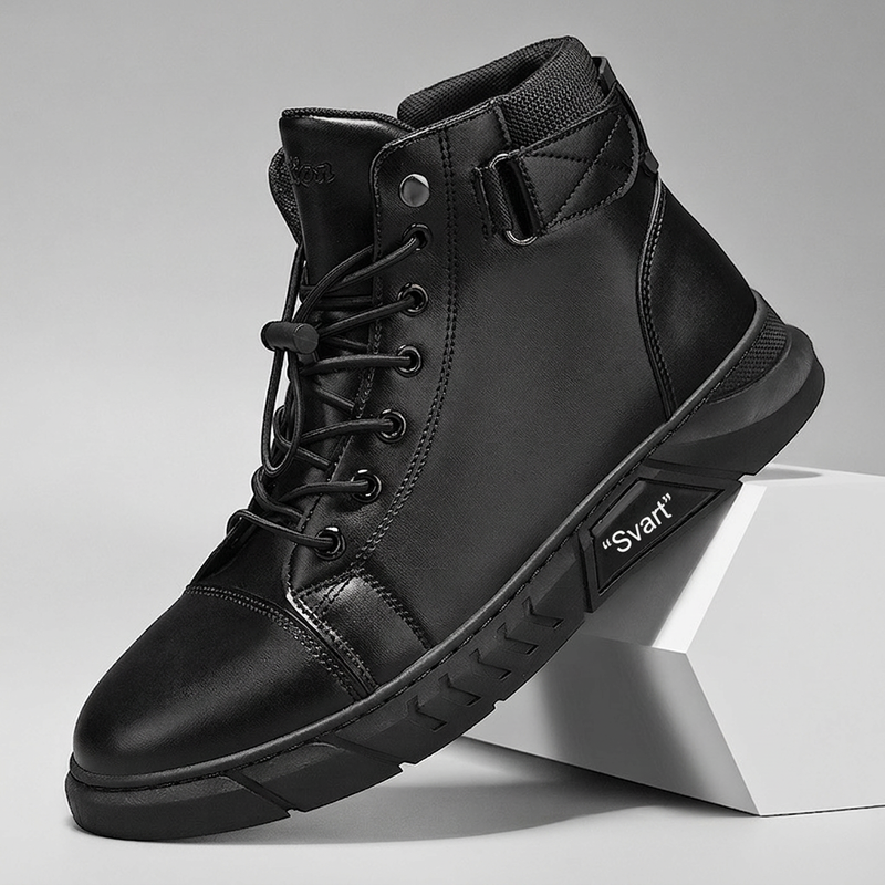 🍂Nya höstnyheter|Herr Vattentäta Boots i Läder – Robust Höst- och Vintersko