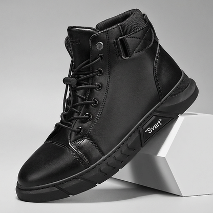 🍂Nya höstnyheter|Herr Vattentäta Boots i Läder – Robust Höst- och Vintersko