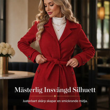 ✨ Tidlös Urban Elegans | Värmande Ullblandad Kappa Med Smickrande Siluett