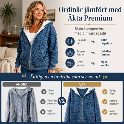 Bästsäljare🔥|Mjuk Leopard Hoodie Jacka – Avslappnad Stil För Höstens Vardag
