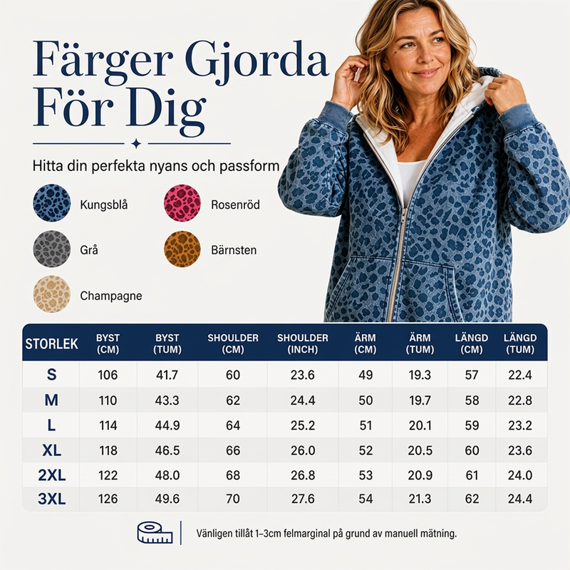 Bästsäljare🔥|Mjuk Leopard Hoodie Jacka – Avslappnad Stil För Höstens Vardag