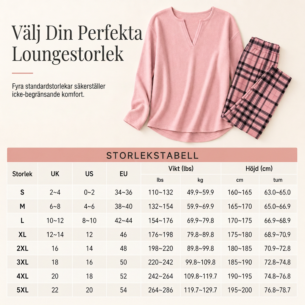 Set med stickad topp och rutiga leggings för kvinnor