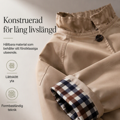 Stilren och snygg kort trenchcoat för kvinnor