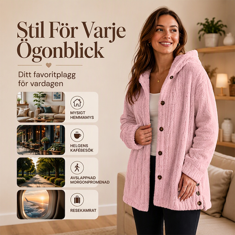 🍂Bästsäljande höstnyheter|Mysig teddyjacka för kvinnor – Varm, mjuk och elegant vardagsstil