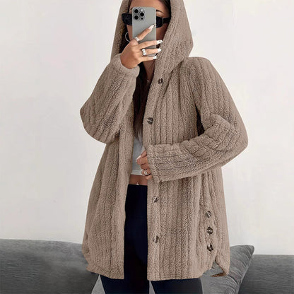 🍂Bästsäljande höstnyheter|Mysig teddyjacka för kvinnor – Varm, mjuk och elegant vardagsstil