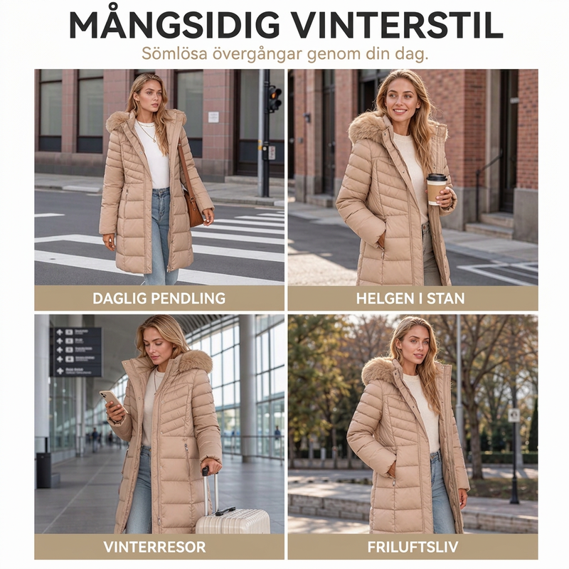 Fri frakt✈️ 50 % rabatt🎉 – Tjock och varm vinterparkas för damer –❄️ Din bästa kompis i kallt väder