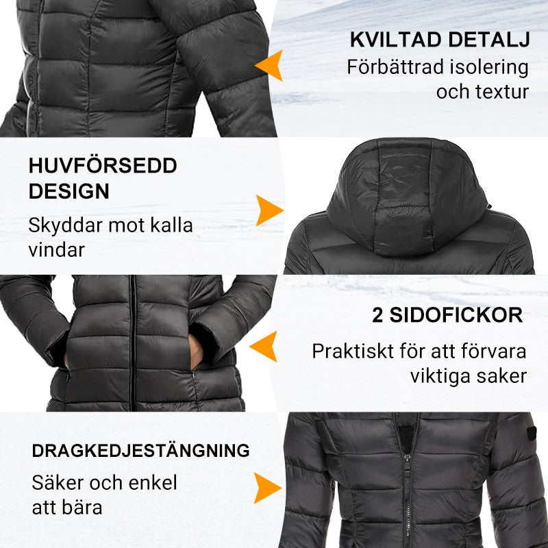 ⏳ Het erbjudande! -50% Rabatt 🌟Varm damjacka med huva – bekväm passform för vardagens alla stunder