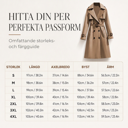 Jämn fallning, beständig elegans – Tidlös trenchcoat i premiumkvalitet 🧥✨