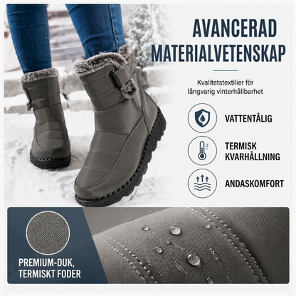 Vintervarma halkfria snöstövlar för kvinnor