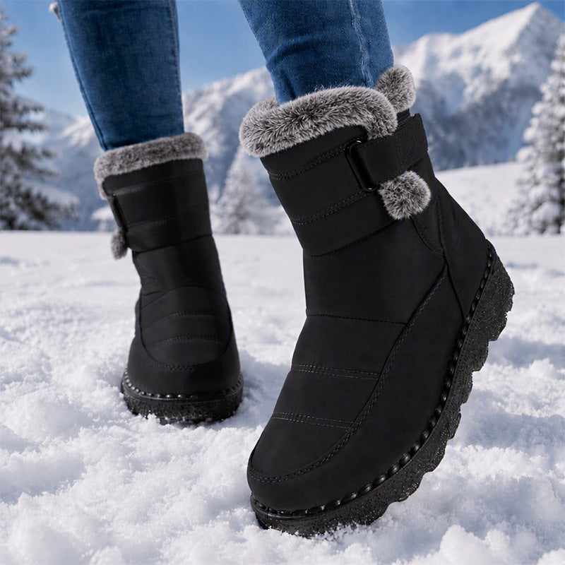 Vintervarma halkfria snöstövlar för kvinnor