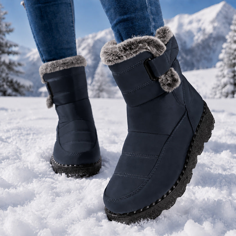 Vintervarma halkfria snöstövlar för kvinnor