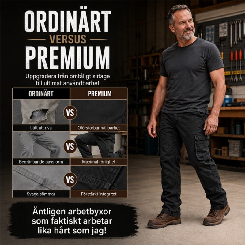 Nyhetserbjudande✨|Robusta vardagsbyxor för män – stretchkomfort och funktionell design