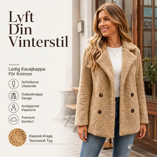 Tjock och varm jacka för kvinnor