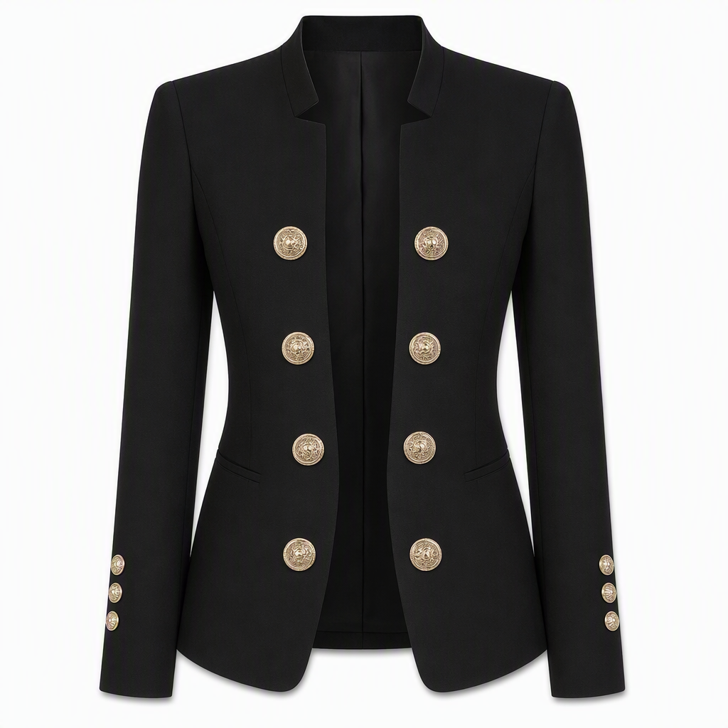 Kvinnor kavaj med ståndkrage, slim fit